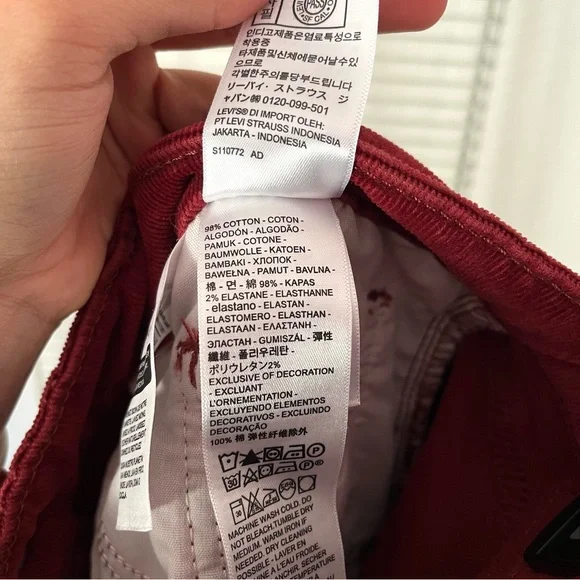 New Levi’s 725 High Rise Bootcut Corduroy Pants - Picture 10 of 10